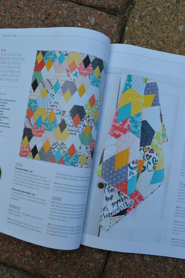 Quilt Now issue 14 featuring Festival quilt pattern by Sharon McConnell