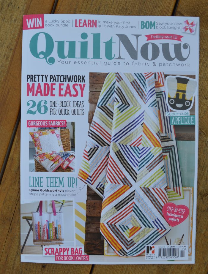 quilt now magazine issue 15 featuring Archer Quilt by Sharon McConnell