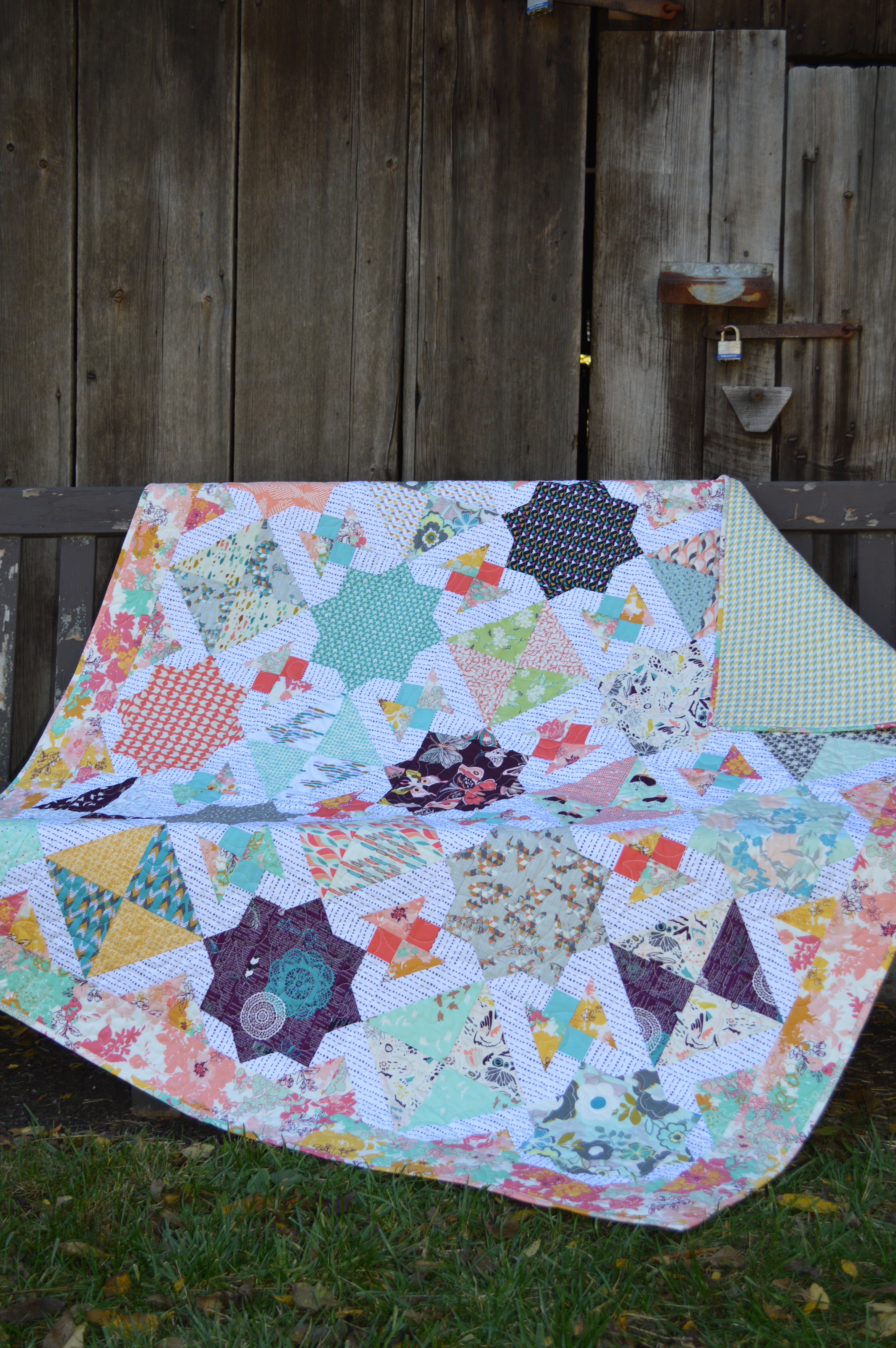 Quilt pattern by Sharon McConnell using Art Gallery fabrics