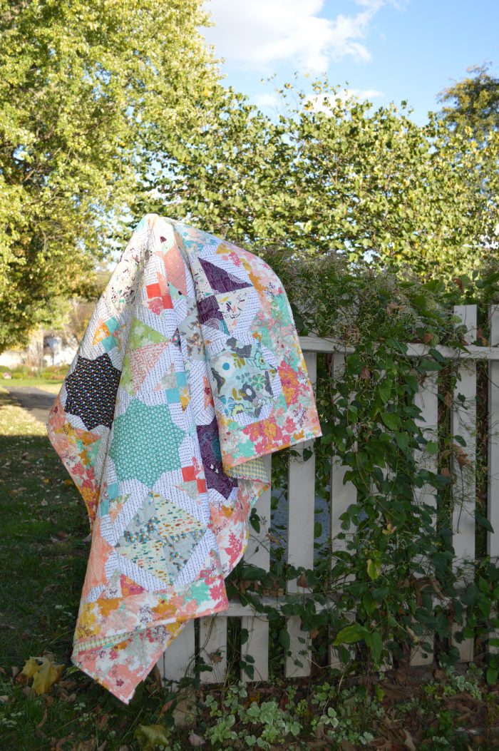 Quilt pattern by Sharon McConnell using Art Gallery fabrics