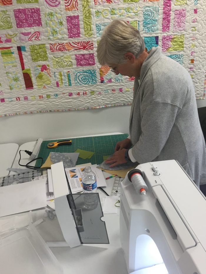 Quilting class, piecing curves