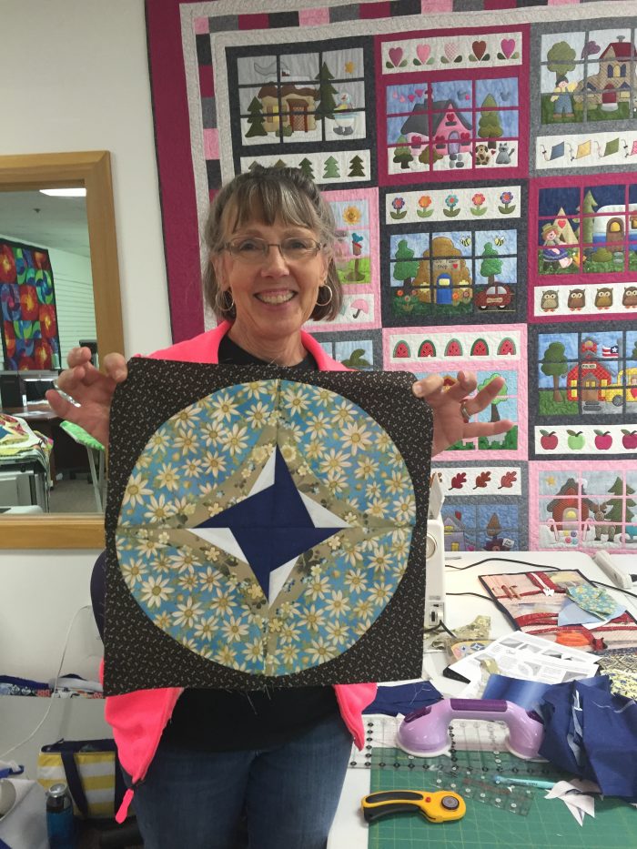 Quilting class, piecing curves with Eclipse quilt pattern