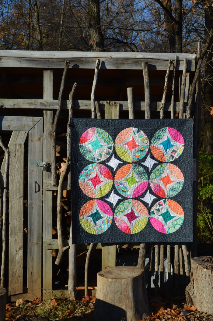 Eclipse quilt by sharon mcconnell using Tula Pink, Carrie Bloodstone and Zen chic fabrics
