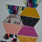Quilt in Progress, Avante Garde Hexagons