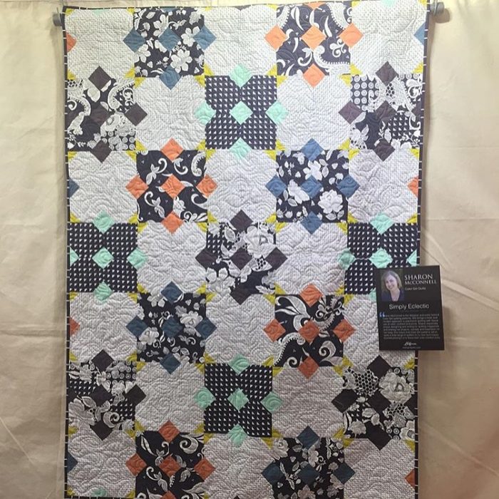 Simply Eclectic Fabrics quilt pattern by Sharon McConnell, free pattern