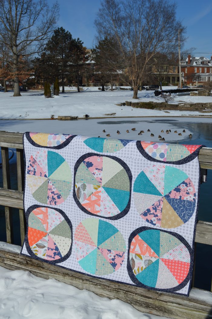 Coastal quilt by Sharon McConnell using Coastline Fabrics by Art Gallery Fabrics