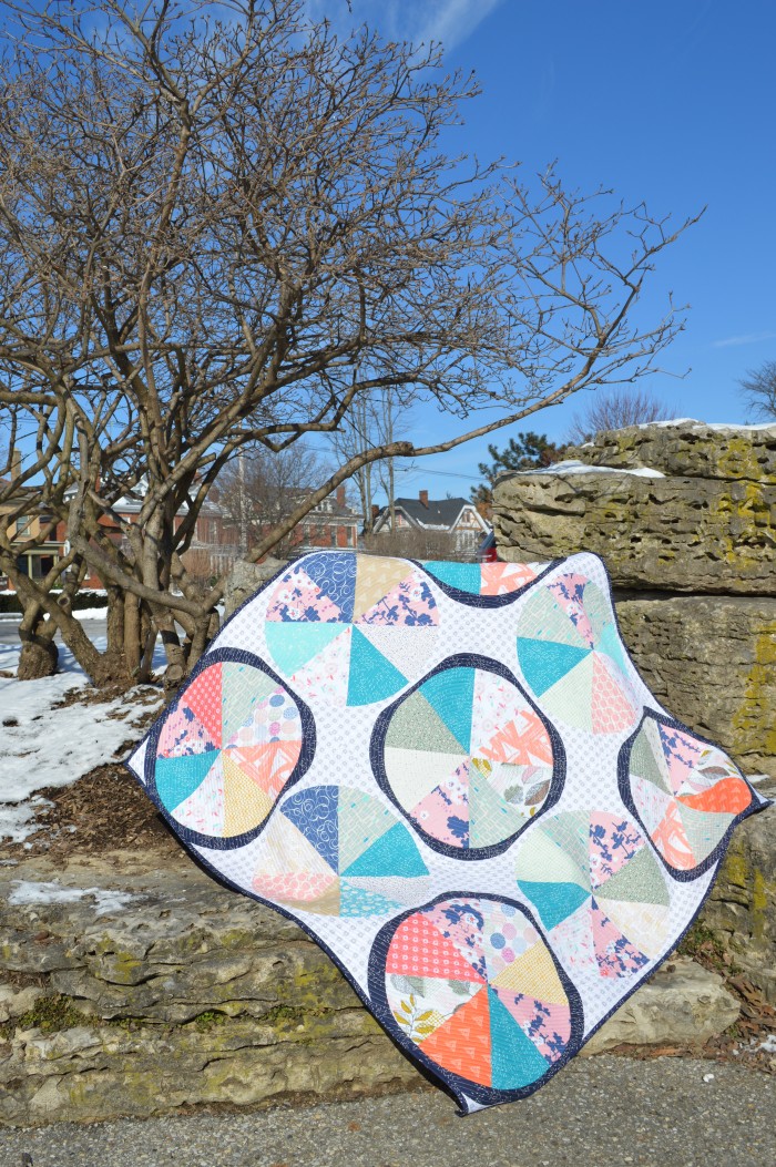 Coastal quilt by Sharon McConnell using Coastline Fabrics by Art Gallery Fabrics