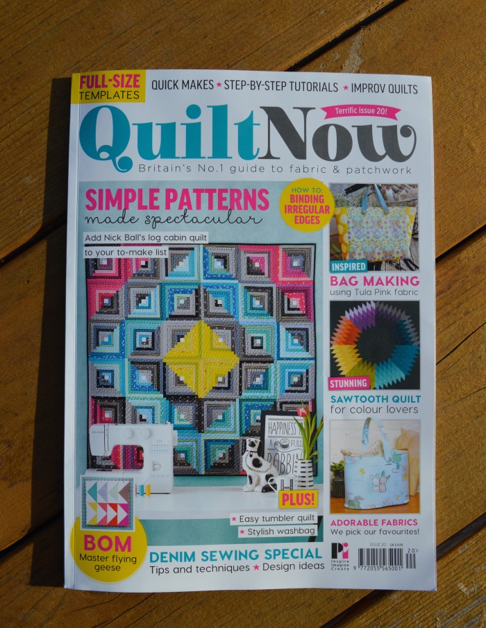 Quilt Now magazine, issue 20 featuring Fly Over Quilt pattern