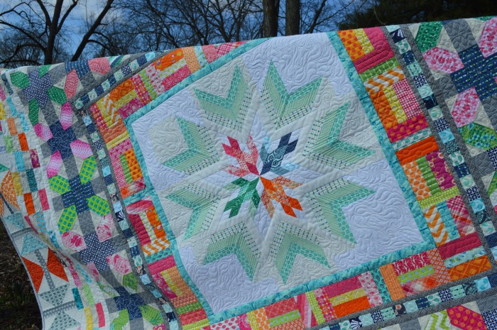 Aviatrix medallion quilt by Sharon McConnell
