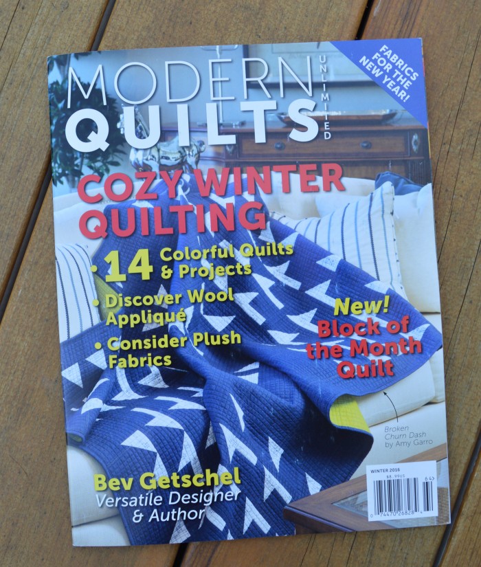 Modern Quilts Unlimited magazine