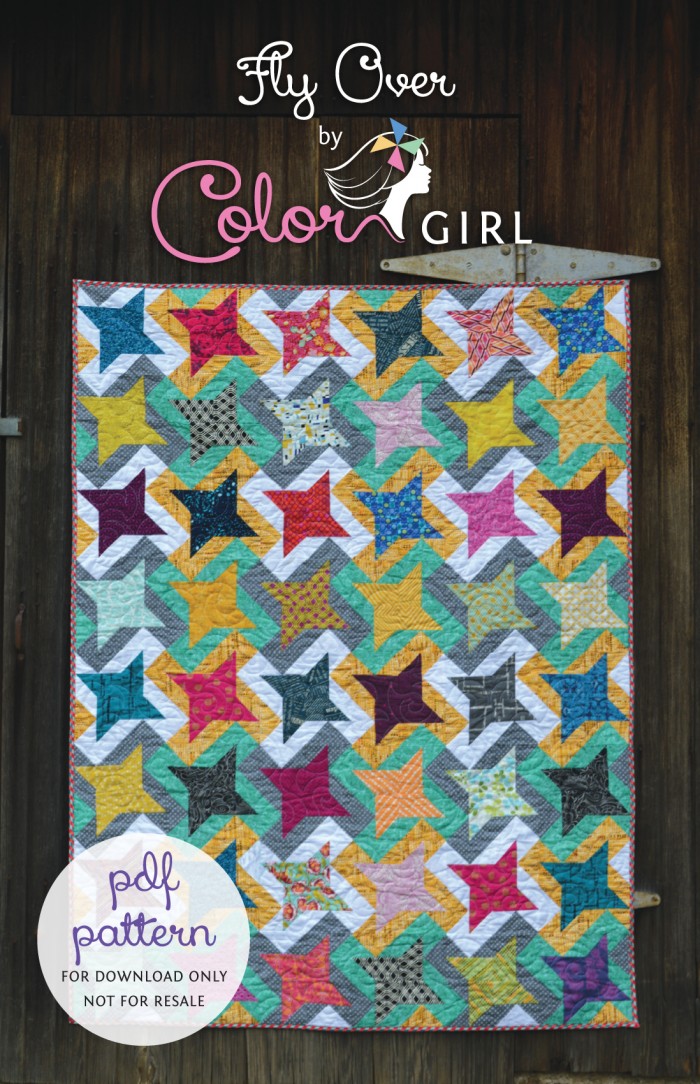 FlyOverQuilt by Color Girl quilt pattern cover