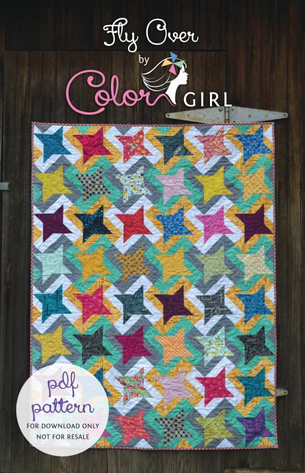FlyOverQuilt by Color Girl quilt pattern cover