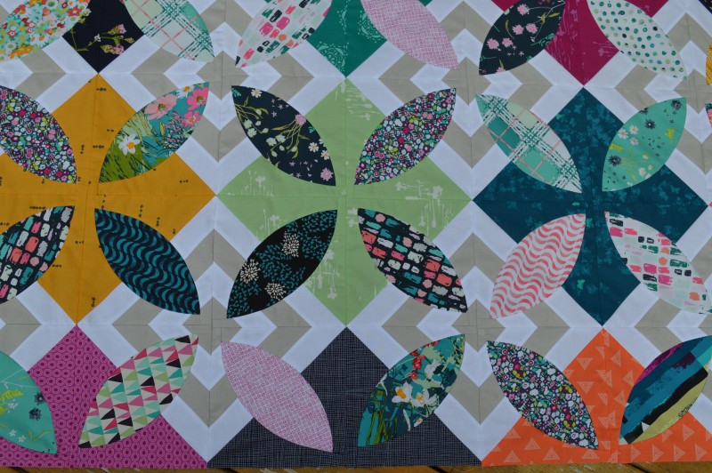 Summer Bloom quilt by Sharon McConnell with Art Gallery Fabrics