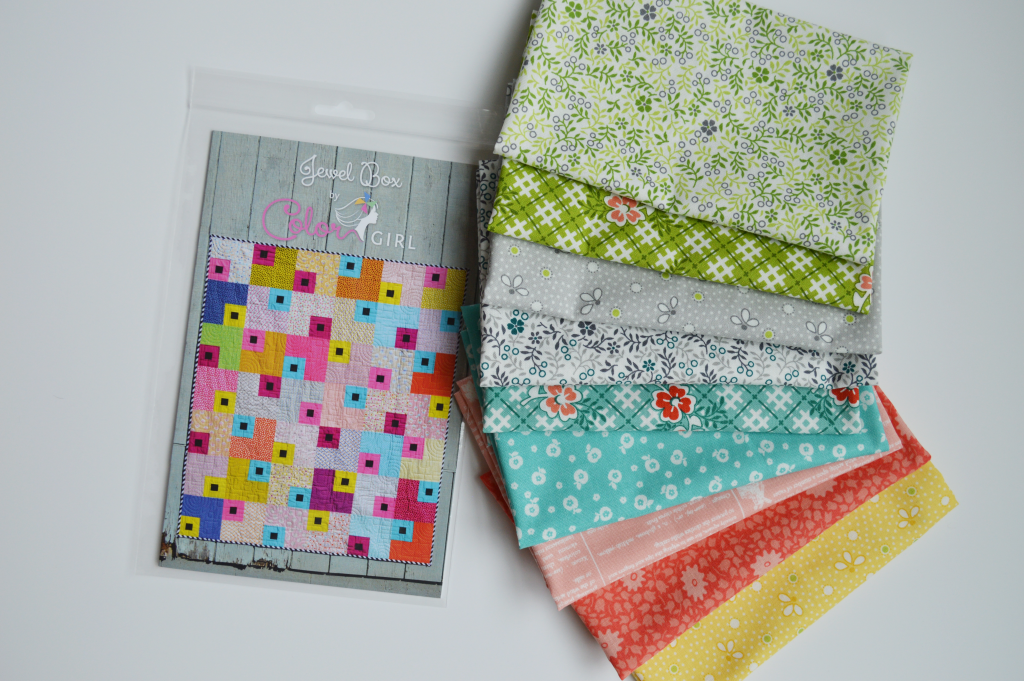 Jewel Box quilt pattern by Color girl quilts with RJR fabrics