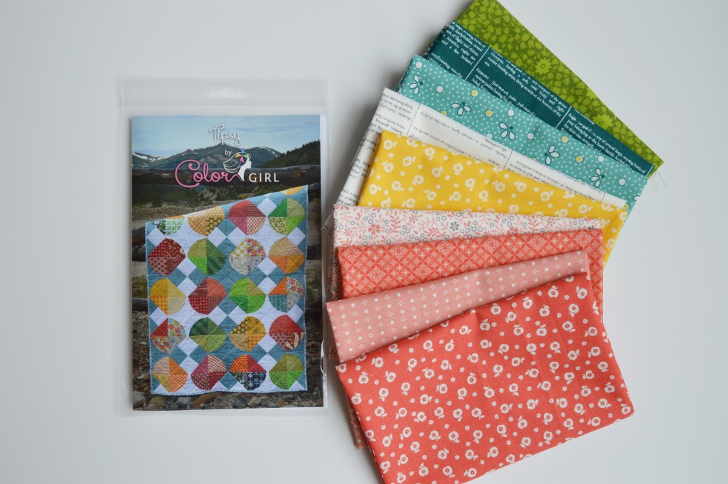 Tipsy pattern by Color girl quilts with RJR fabrics