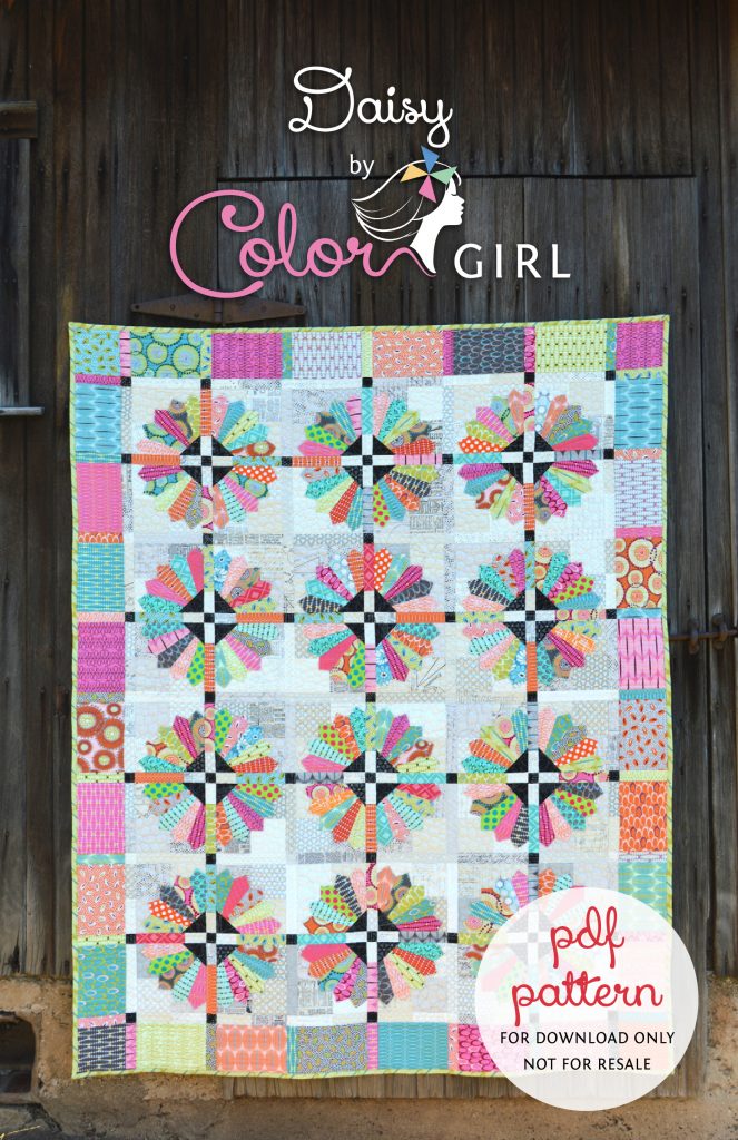 Daisy Quilt pattern by Color Girl, dresden plate quilt