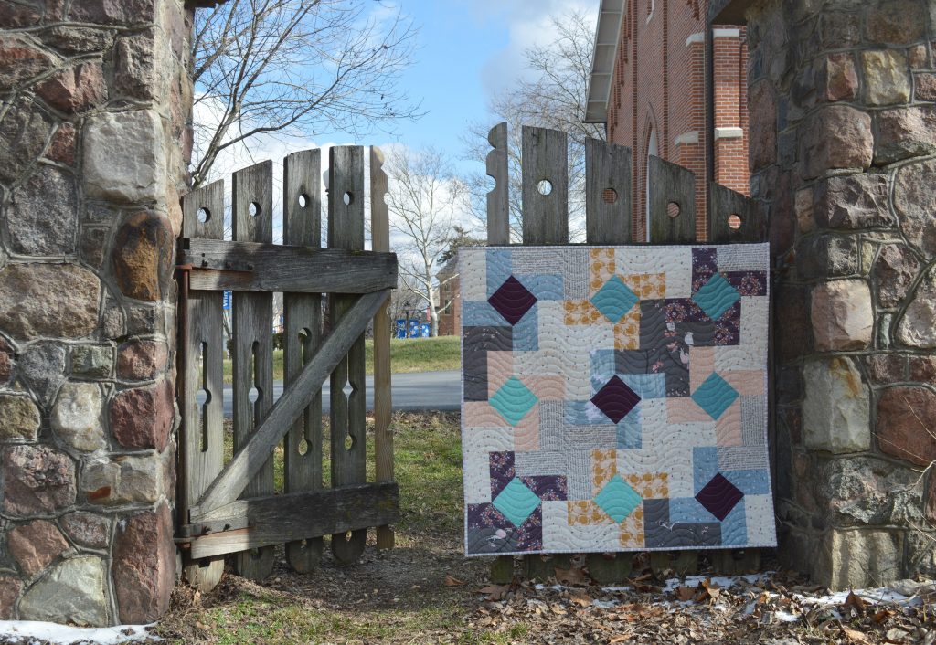 Dutch Windmill quilt with Blithe Fabrics by Art Gallery Fabrics