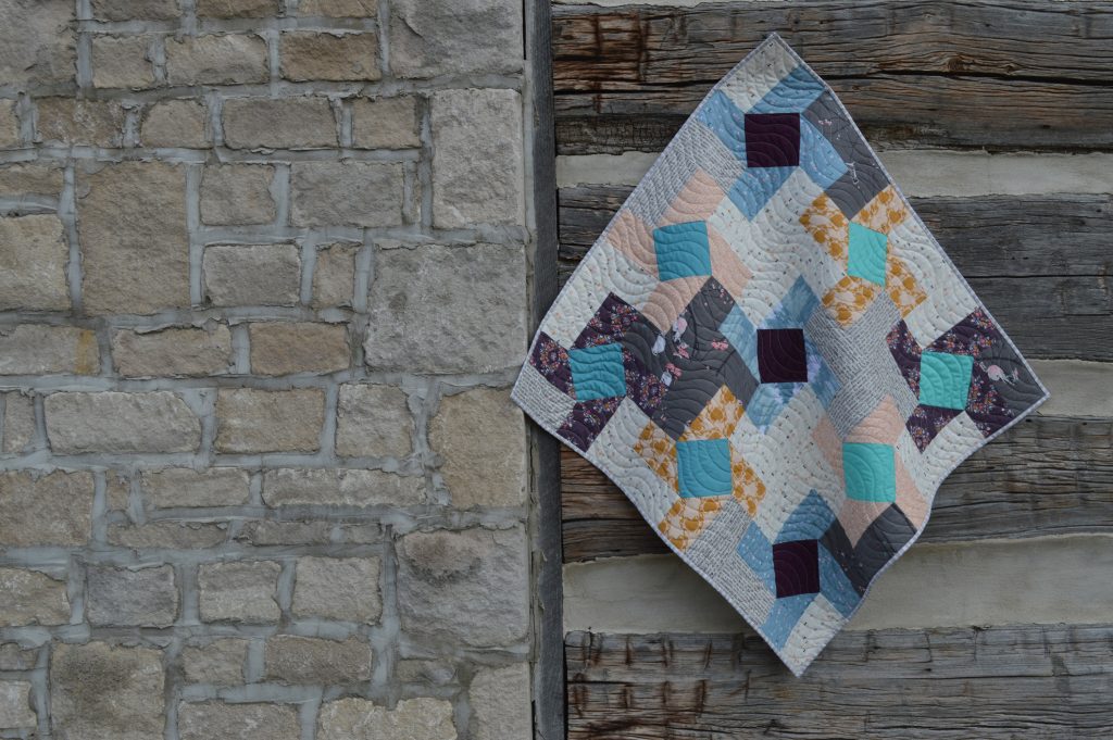 Dutch Windmill quilt with Blithe Fabrics by Art Gallery Fabrics