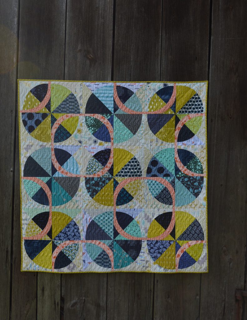 Color Story quilt with curved piecing by sharon mcconnell, in Love Patchwork and quilting magazine