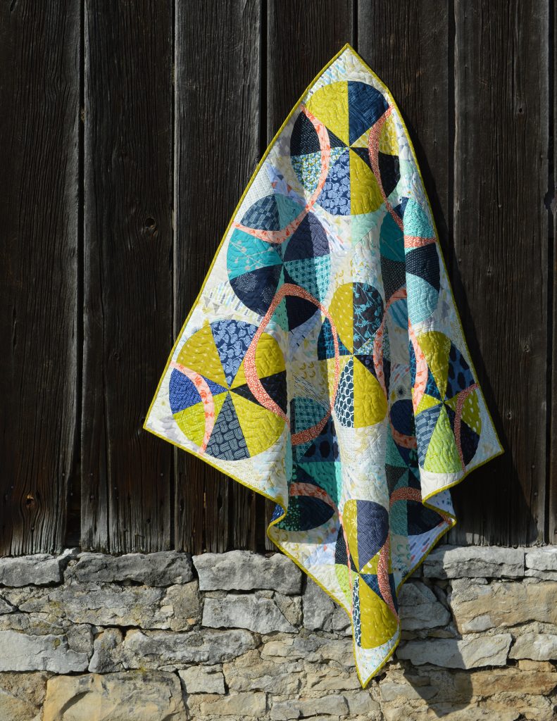 Color Story quilt with curved piecing by sharon mcconnell, in Love Patchwork and quilting magazine