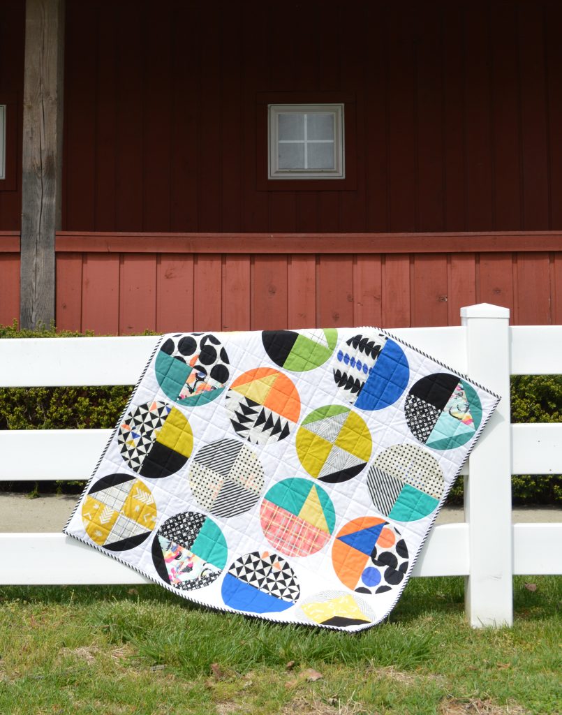 Fusions Quilt by Sharon McConnell with Art Gallery Fabrics capsules take shape fabrics