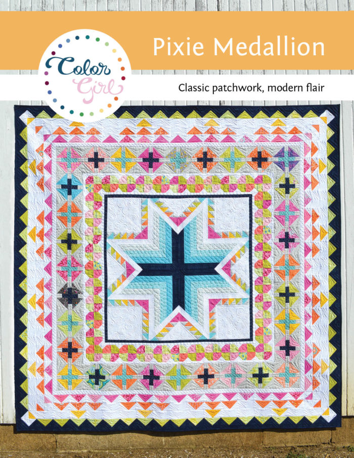 Pixie medallion quilt pattern by Color girl quilts