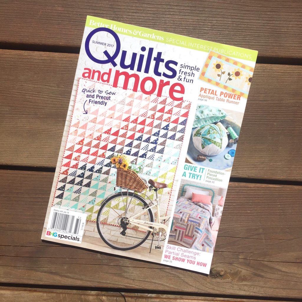 Quilts and More magazine cover summer 2017