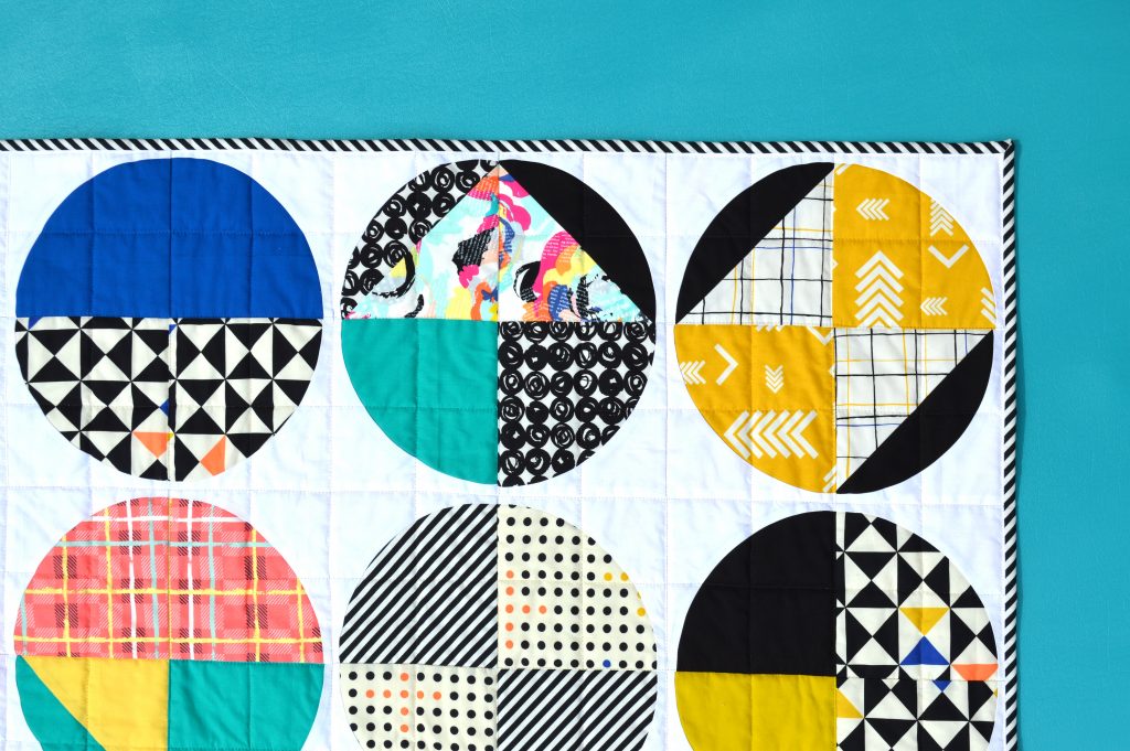 Fusions Quilt by Sharon McConnell with Art Gallery Fabrics capsules take shape fabrics