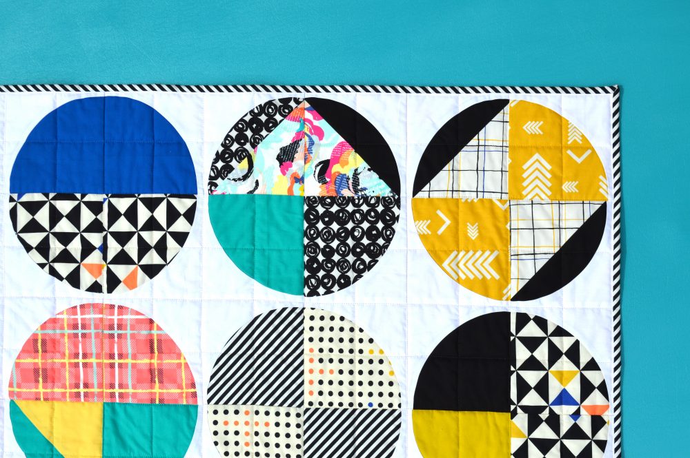 Fusions Quilt by Sharon McConnell with Art Gallery Fabrics capsules take shape fabrics