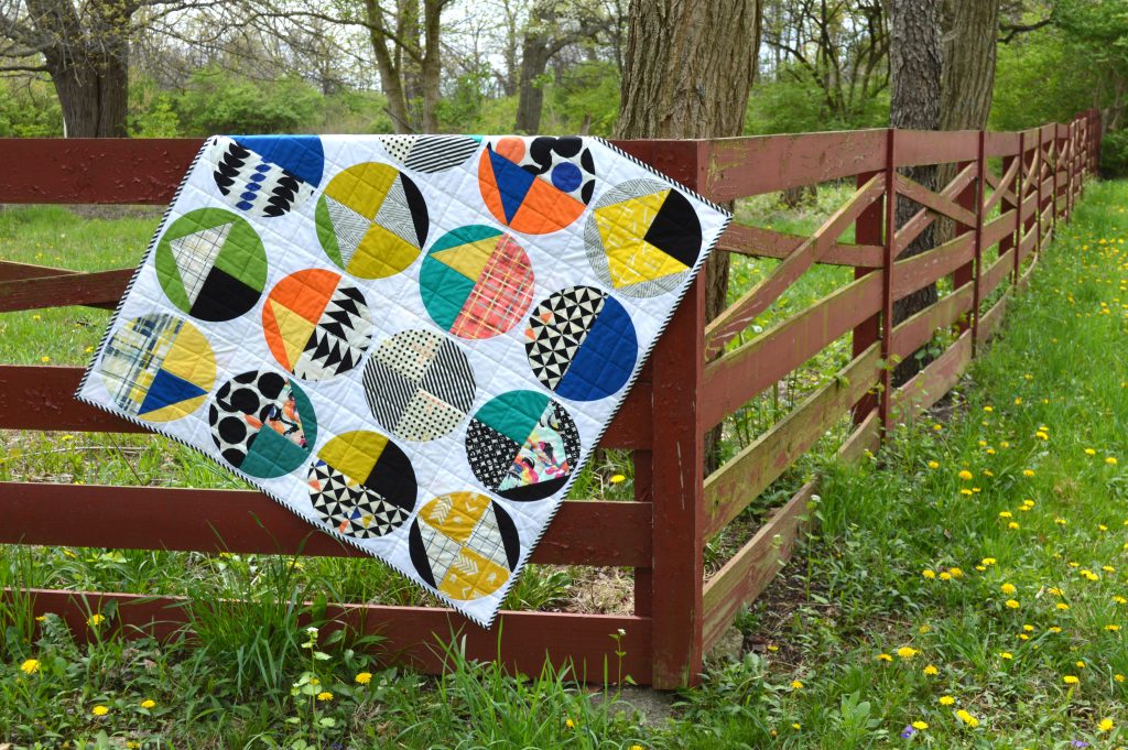 Fusions Quilt by Sharon McConnell with Art Gallery Fabrics capsules take shape fabrics