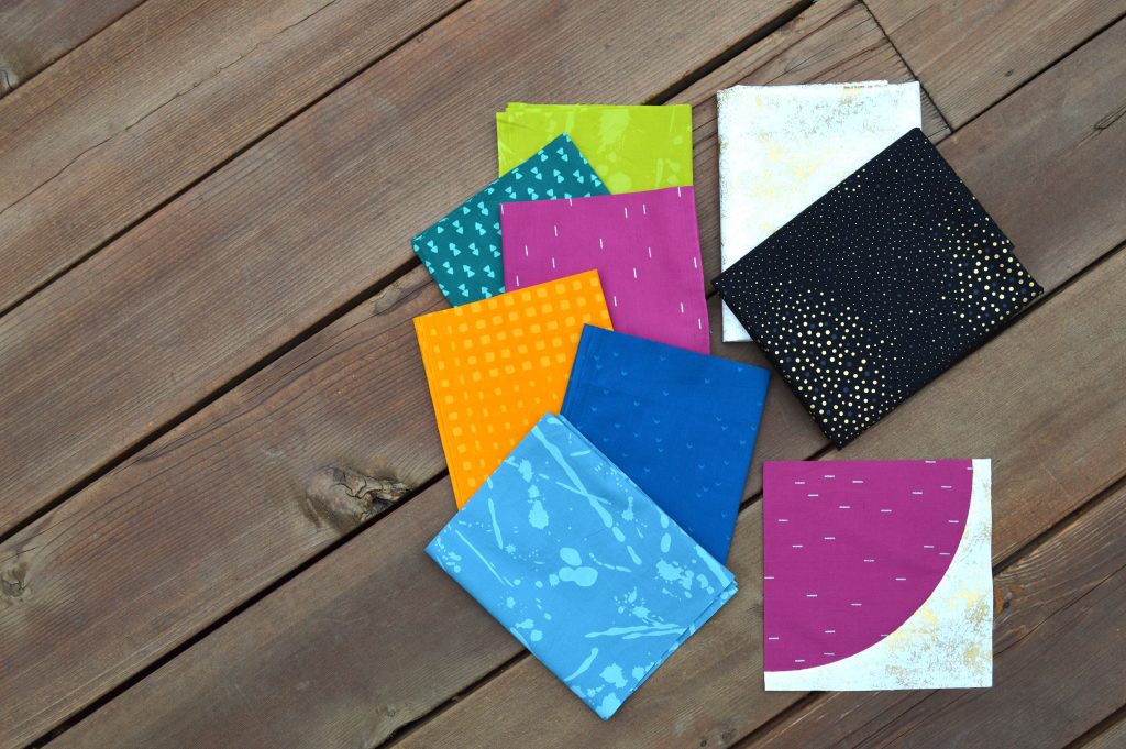 Indah batiks quilt fabric by Hoffman Fabrics for curved piecing quilt