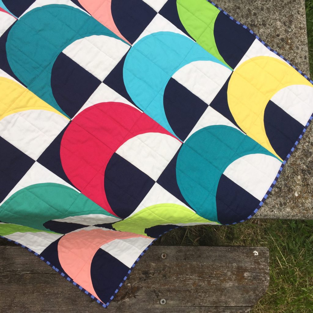 Mermaid quilt by Sharon McConnell, modern quilt pattern with Cotton Supreme Cottons by RJR fabrics Mermaid quilt by Sharon McConnell, modern quilt pattern with Cotton Supreme Cottons by RJR fabrics