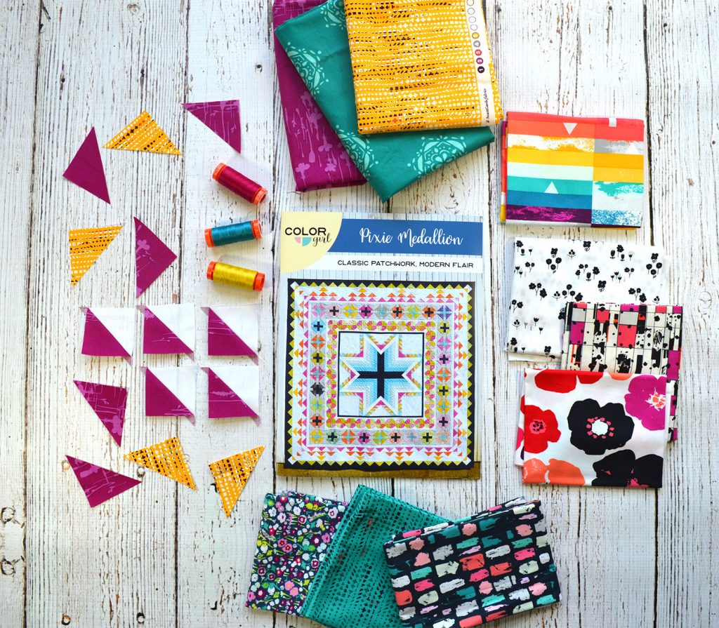 Quilt Along, Pixie Medallion quilt pattern by Color Girl quilts