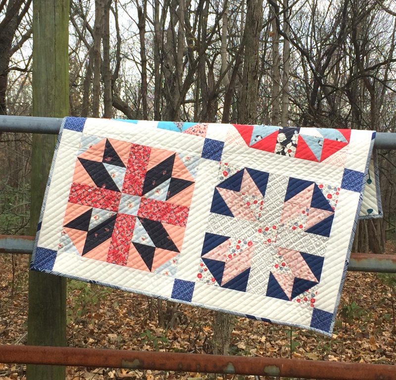 Art Gallery Fabrics, traditional quilt block, free tutorial for Jack in the Box quilt block