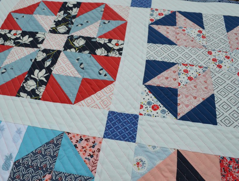 Art Gallery Fabrics, traditional quilt block, free tutorial for Jack in the Box quilt block