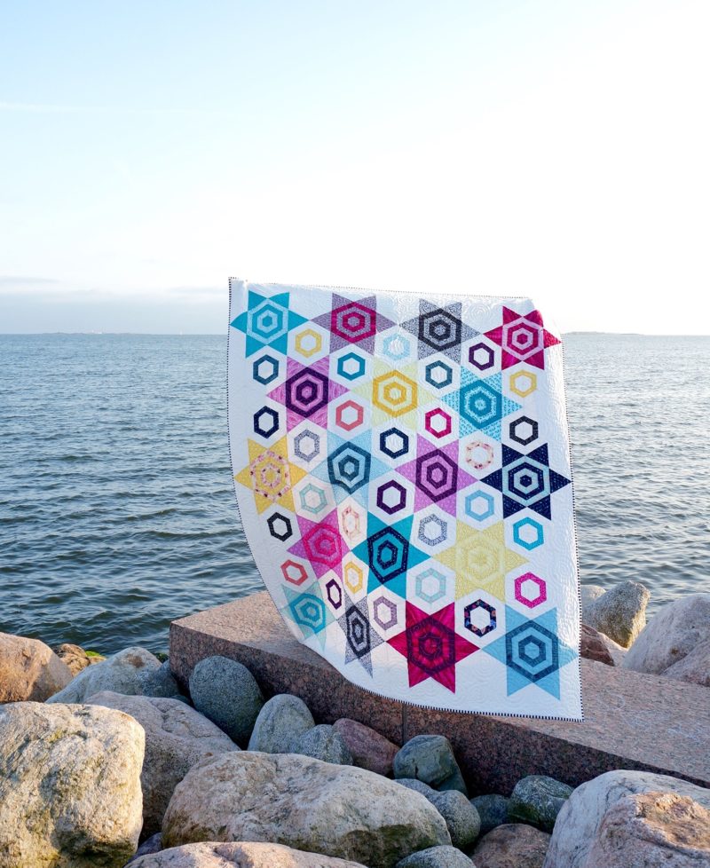 Saija's Aurora quilt, pattern by Color Girl quilts