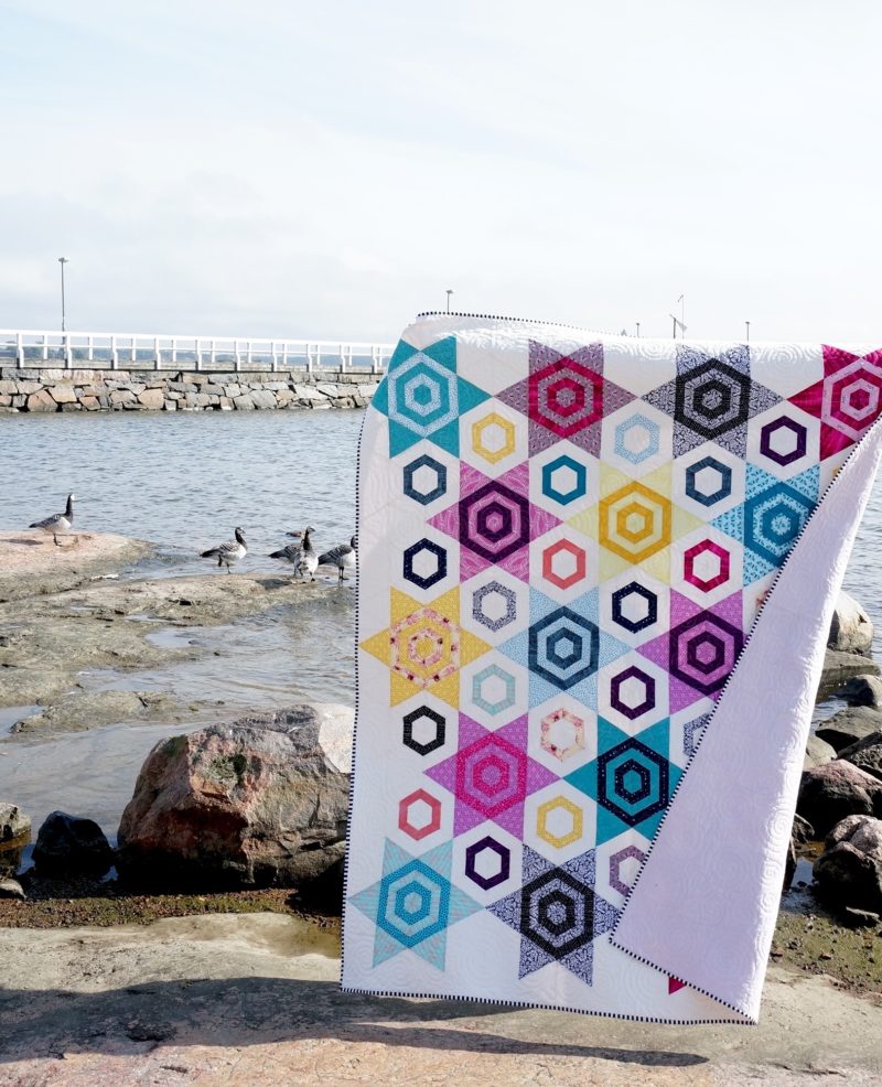 Saija's Aurora quilt, pattern by Color girl quilts