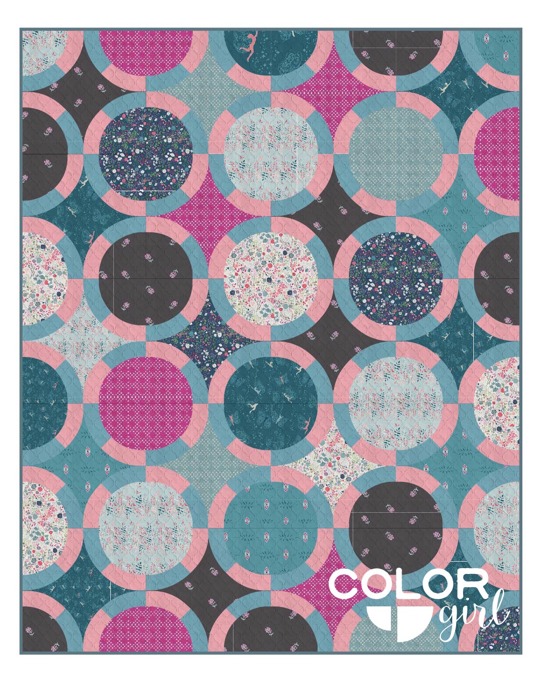 Black Jack quilt pattern color options, pattern by Color Girl Quilts