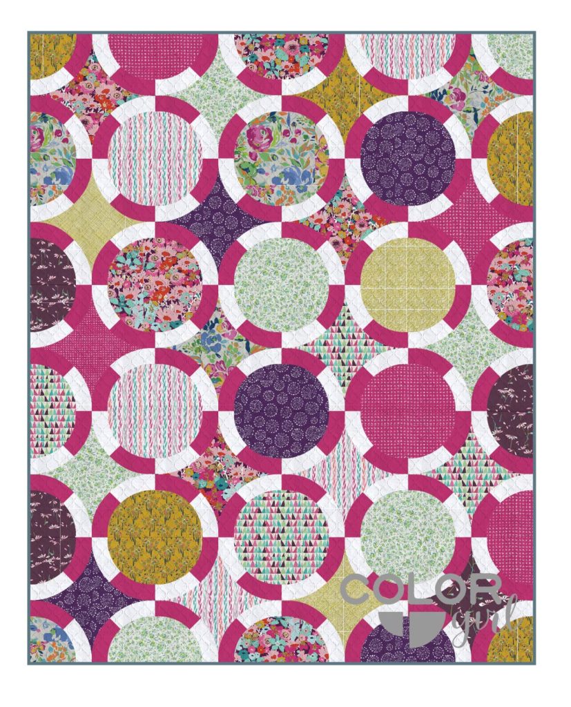 Black Jack quilt pattern color options, pattern by Color Girl Quilts