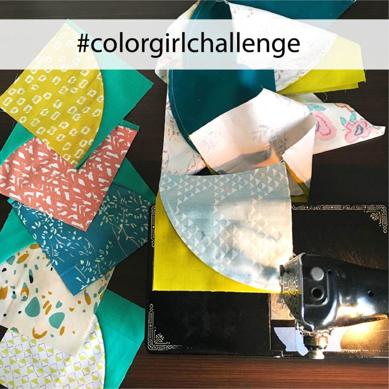 Color Girl Quilts challenge project for quilters