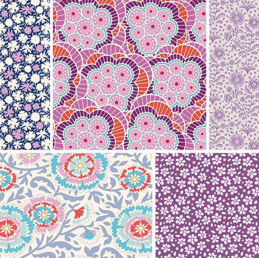 Tilda fabrics Bird Pond fabrics sold by Color Girl Quilts