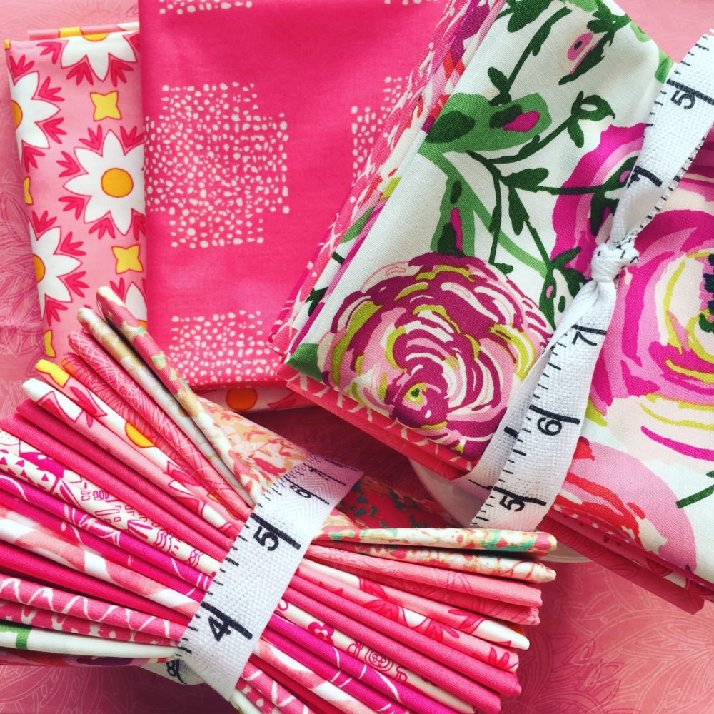 Color Master pink fabric bundles for quilters. Sold by Color Girl quilts