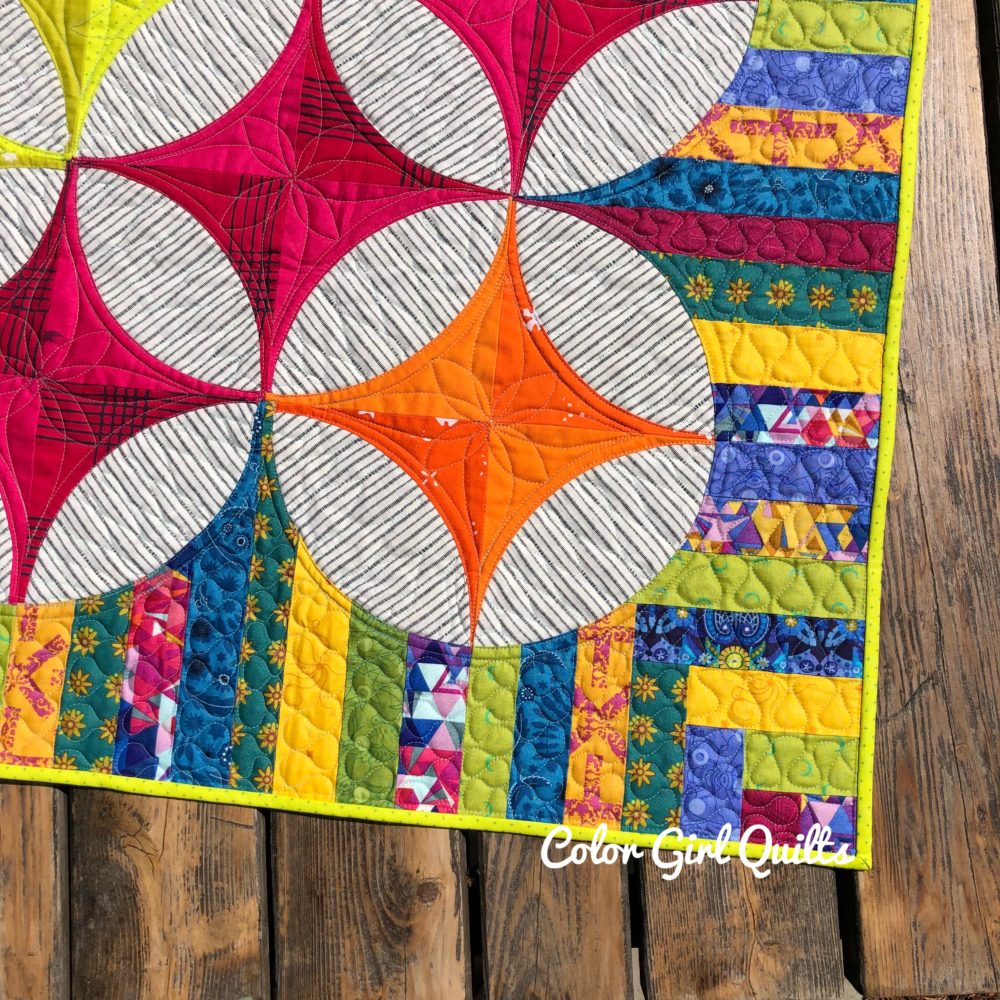 Radiance Quilt by Color Girl Quilts for the Classic Curves Ruler