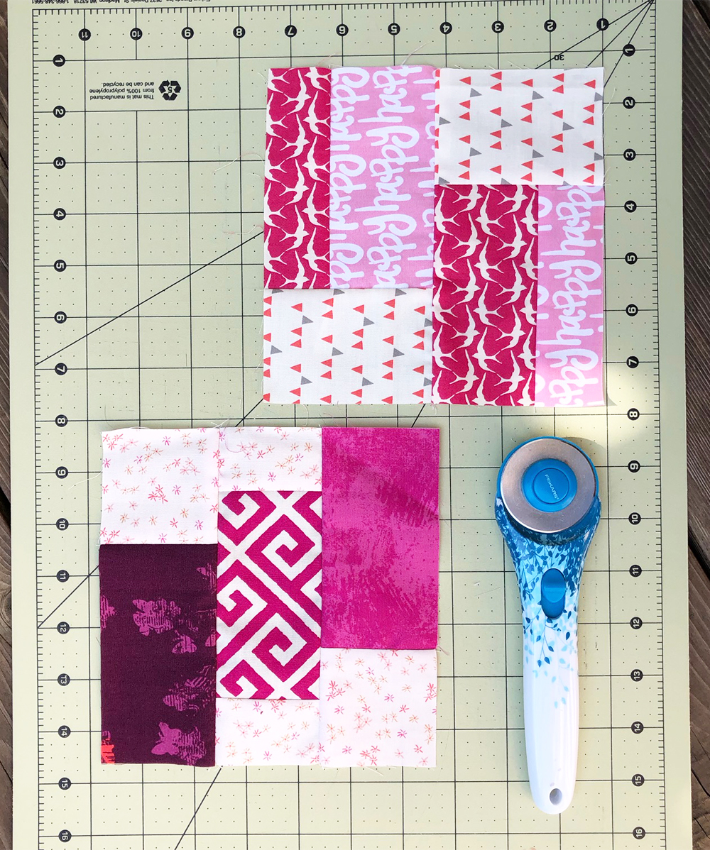 Super simple sampler quilt blocks by Color Girl quilts