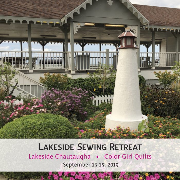 lakeside retreat with Color Girl Quilts at Lakeside Chautauqua