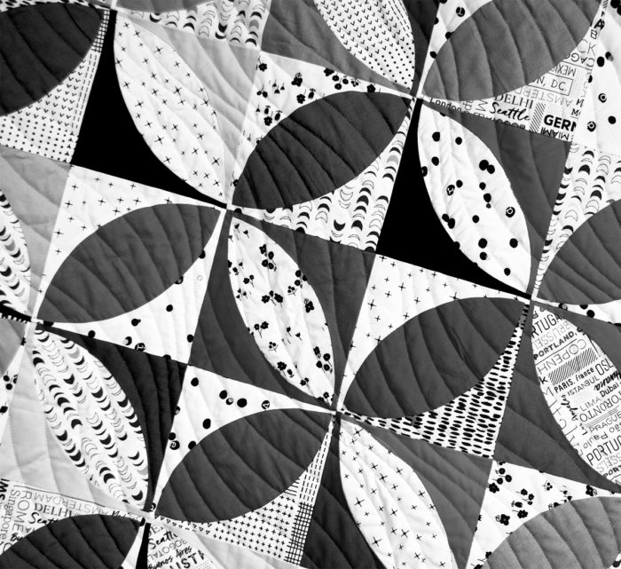 how to cut and sew and orange peel quilt by Color girl Quilts