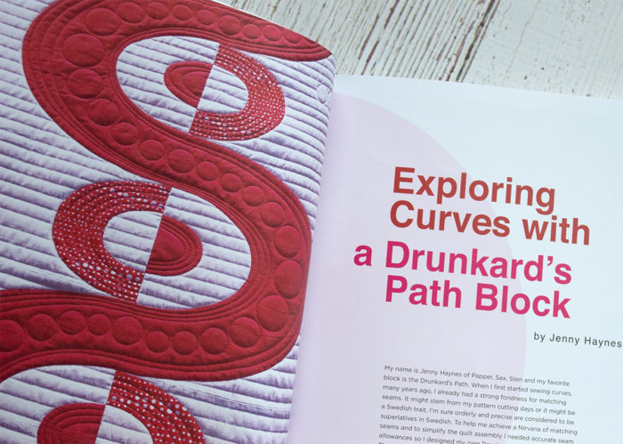 Curated Quilts magazine featuring Curved piecing for Quilters