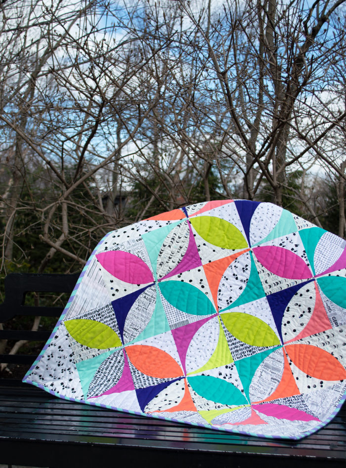 how to cut and sew and orange peel quilt by Color girl Quilts