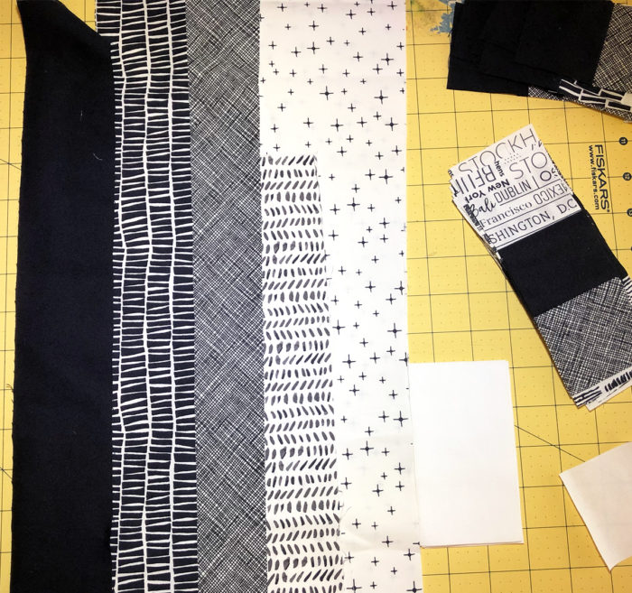 two color black and white quilt by Color Girl quilts