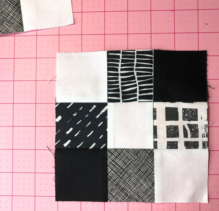 two color black and white quilt by Color Girl quilts